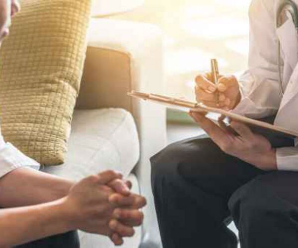 woman having a consultation with doctor