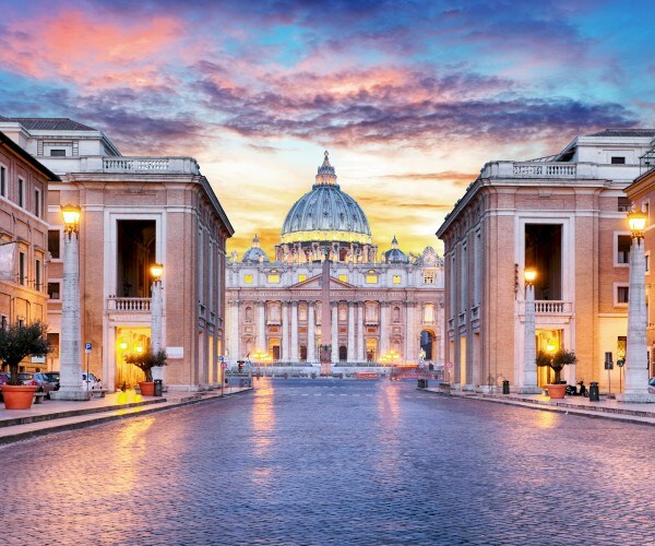 rome vatican city sunrise 