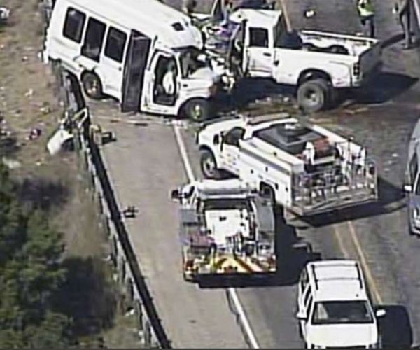 Texas Trooper: 12 Dead, 3 Injured in Church Van-Truck Crash