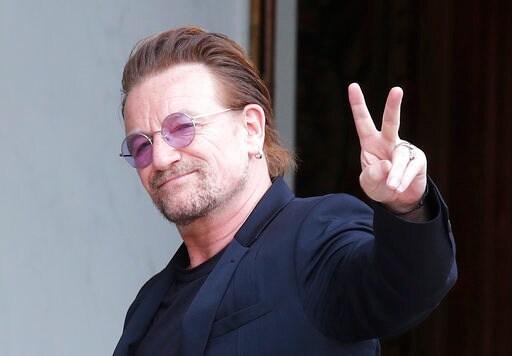 U2's Bono Meets French President Macron to Discuss Poverty
