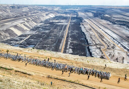 The Latest: Climate Protesters Leave German Coal Mine