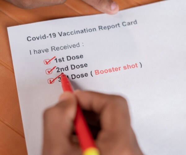 check off of 1st, 2nd, 3rd (booster) COVID vaccine shot