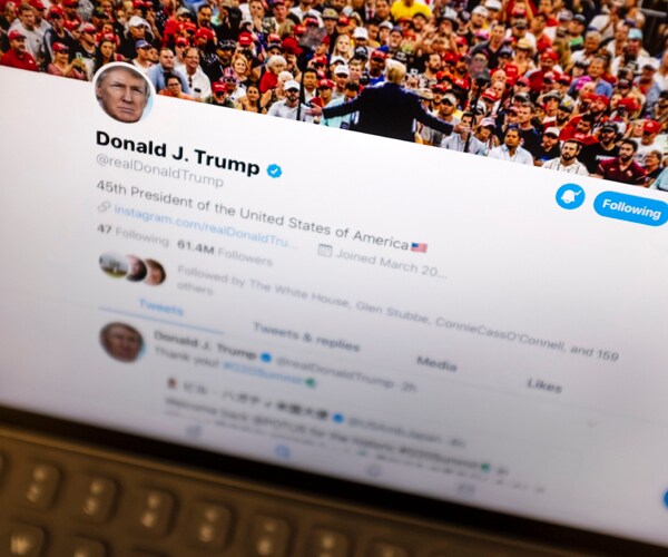 An image of President Donald Trump's Twitter account