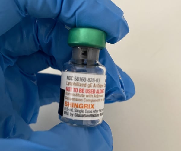 Shingrix vaccine in a vial
