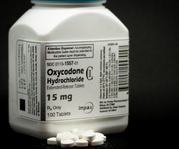 a bottle of oxycodone