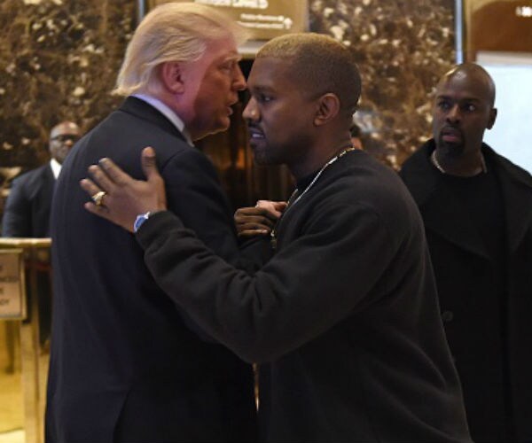 Trump Praises Kanye West After Kimmel Appearance