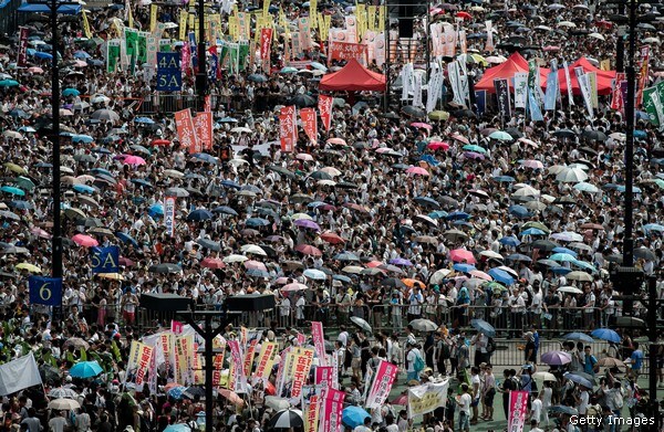Passions Run High as Hong Kong Marches for Democracy