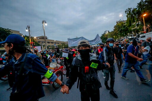 Thai Police Use Water Cannons on Pro-democracy Protesters