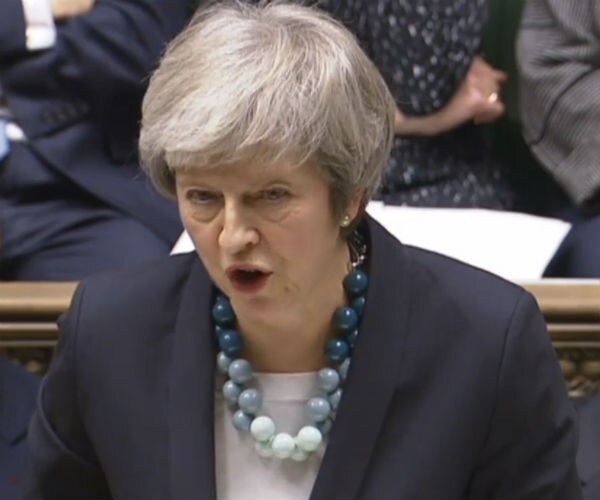 theresa may speaking