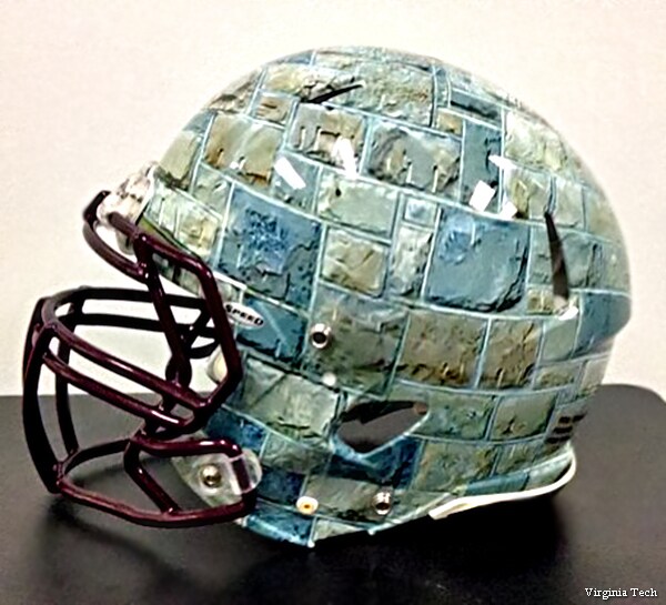 Hokie Stone Helmet New Look for Virginia Tech Football Called Ugly