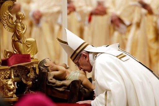 The Latest: Pope: Choose Simplicity over Christmas Greed