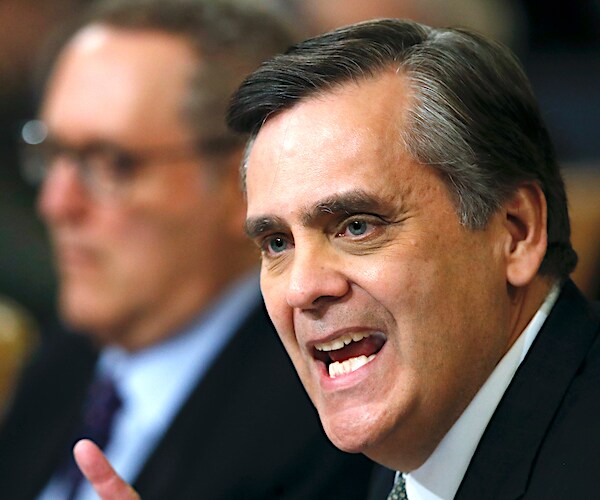 George Washington University Law professor Jonathan Turley speaks before the House Judiciary Committee 