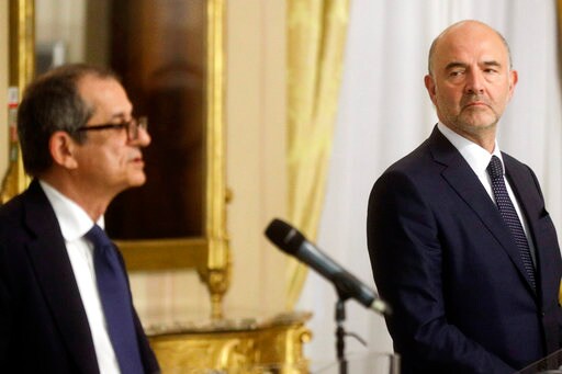 The Latest: EU Voices Concerns over Italy's Budget Deficit