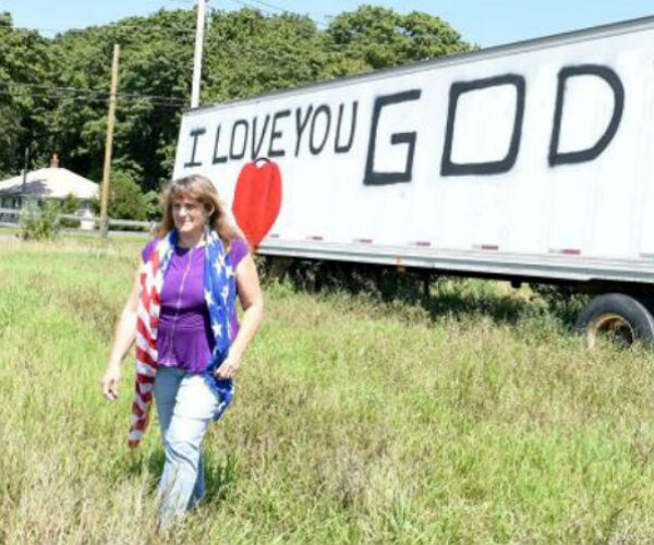 Woman, NY Town Spar Over 'I Love You God' Trailer Message