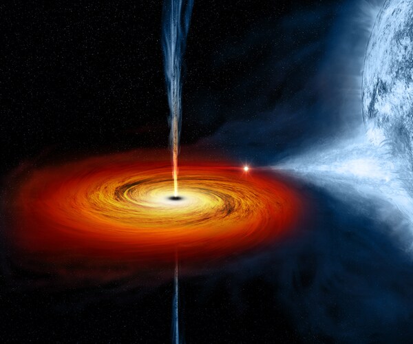 Black Hole's Decade-Long Feeding Frenzy Sucks Down Star