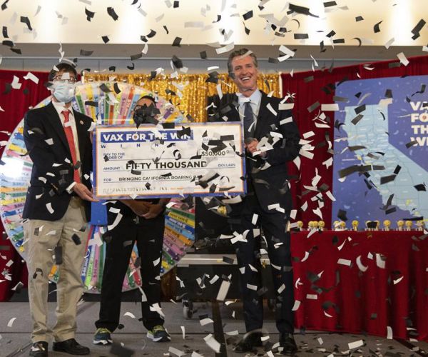 California Picks First 15 'Vax for the Win' $50,000 Winners