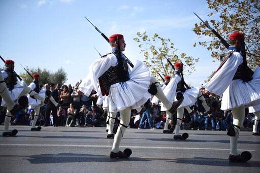 Greek, Italian Presidents Attend WW II Commemoration Parade