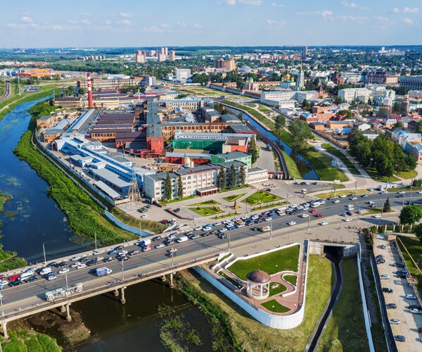 an aerial view of tula russia