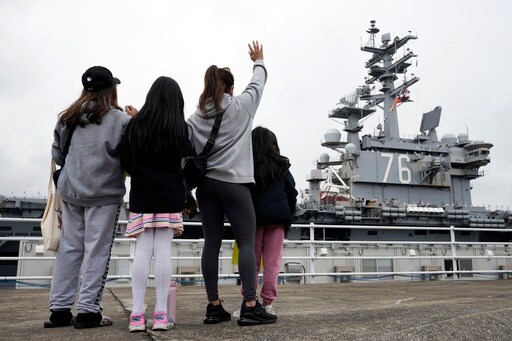 USS Ronald Reagan Leaves Its Japan Home Port after Nearly 9 Years