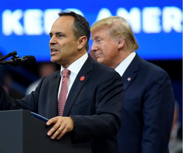 kentuck governor matt bevin and us president donald trump