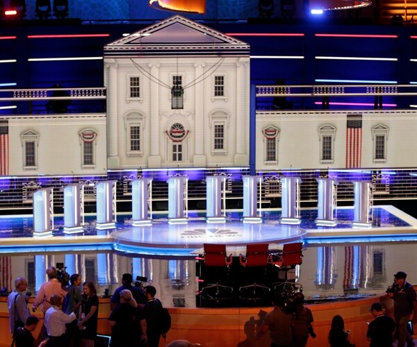 the stage before the first democratic debate for 2020 in miami