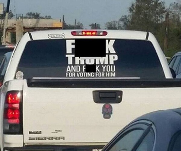 Profane Anti-Trump Sticker Stirs Up Texas Community