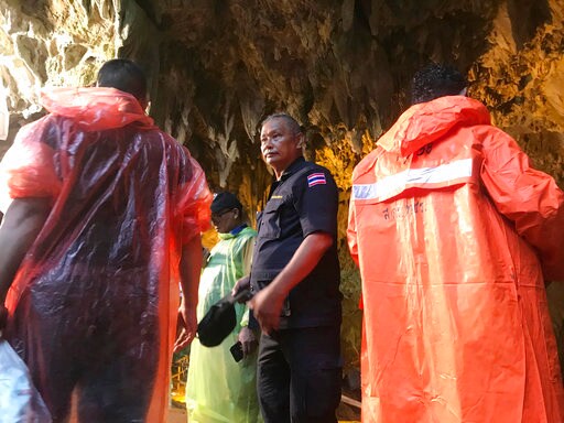 Rain, High Water Complicate Cave Search for Thai Soccer Team