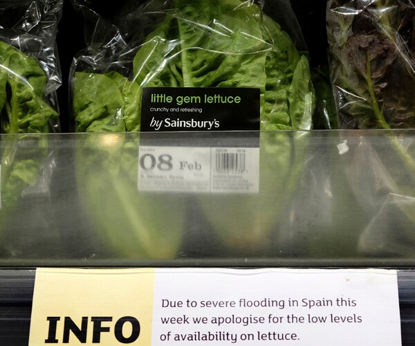 UK Vegetable Rationing Begins After Bad Weather Causes Shortages