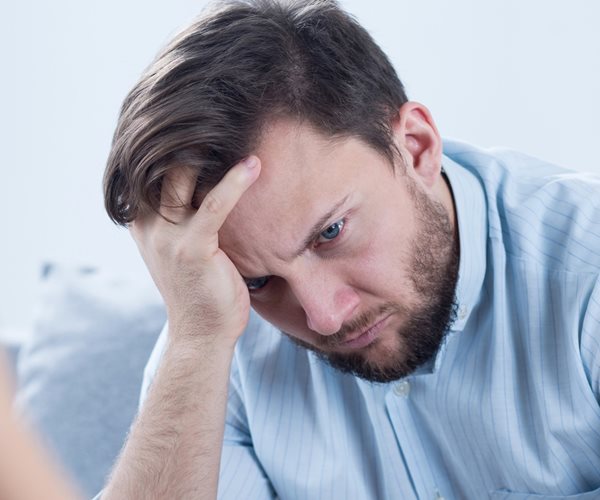 a man looking forlorn