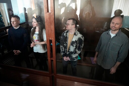 4 Russian Journalists Accused of Working for a Navalny Group Go on Trial in Moscow