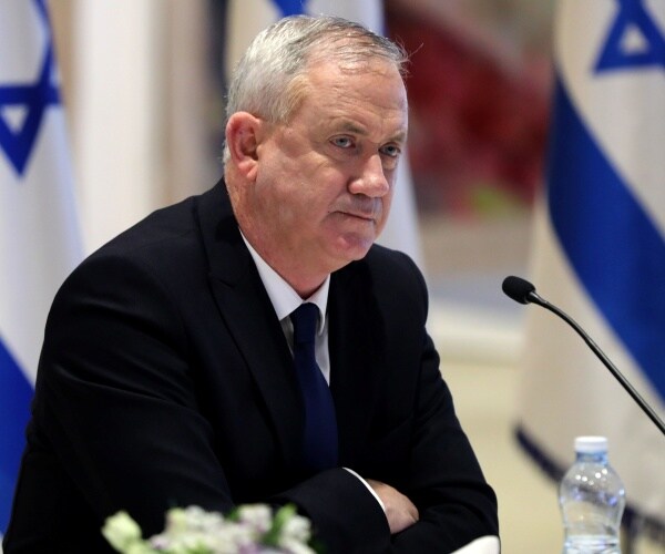 Israeli Alternate Prime Minister and Defense Minister Benny Gantz attends a cabinet meeting
