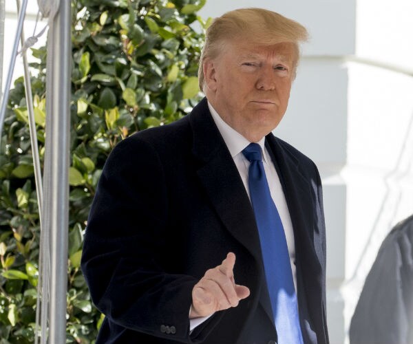 us president donald trump on the south lawn of the white house 