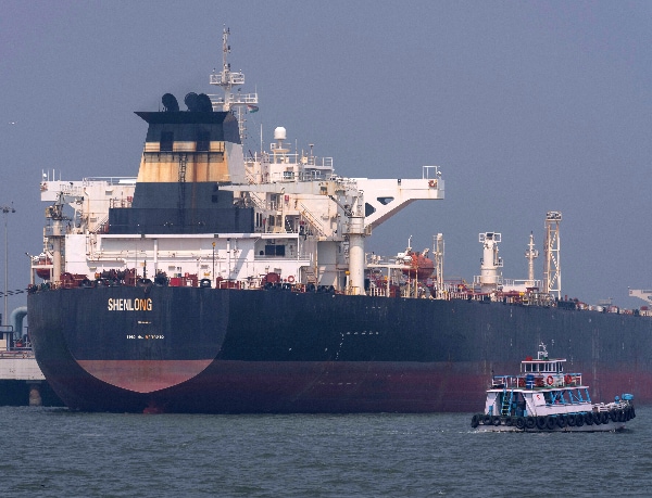 tanker in the ocean