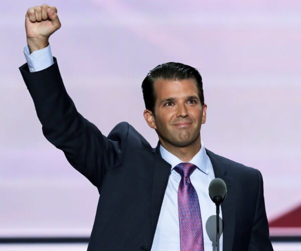 Trump's Grandson Struts His Swimming Skills 