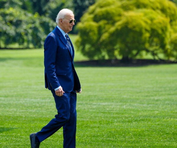 joe biden walking