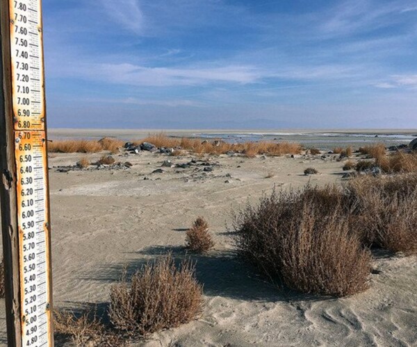 Great Salt Lake at Historic Low Water Levels for 2 Years Now