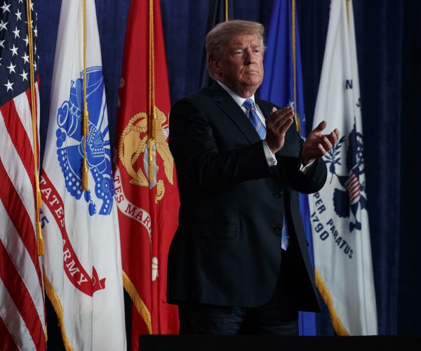 Trump: Americans Blessed to Live in Land of 'Our Great Heroes'