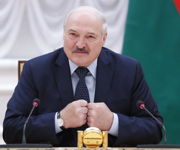 alexander lukashenko speaks at a press conference