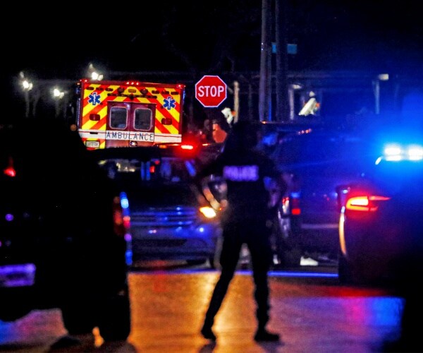 police work an active crime scene