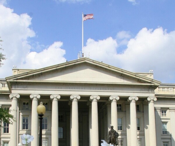 The U.S. Treasury Department building