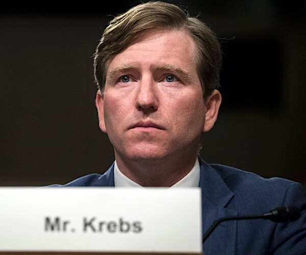 christopher krebs speaks before a congressional confirmation hearing