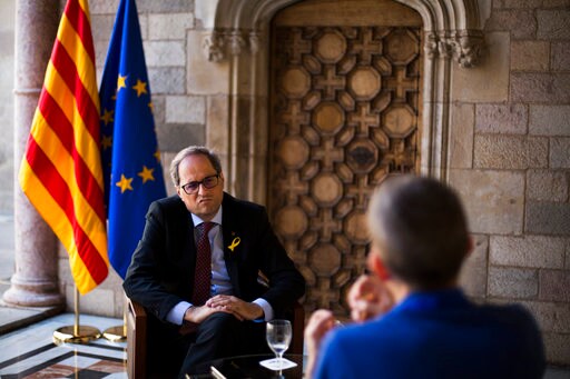 AP Interview: Catalan Chief to Ask Spain for Secession Vote
