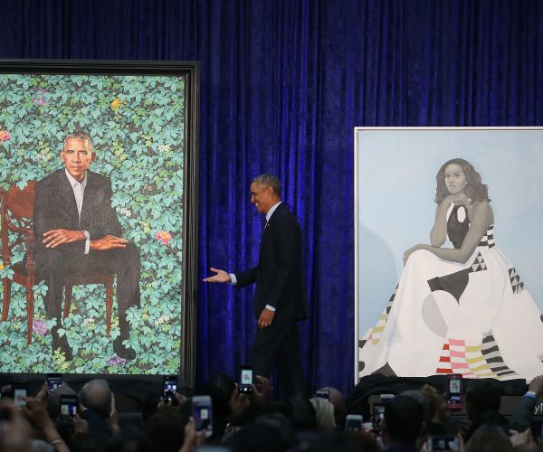 Barack and Michelle Obama's Portrait Artists Inflame Racism