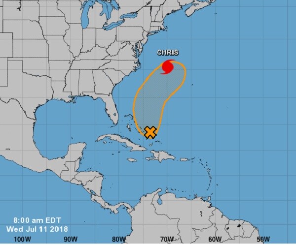Hurricane Chris, a Category 2 Storm Now, Won't Visit US?
