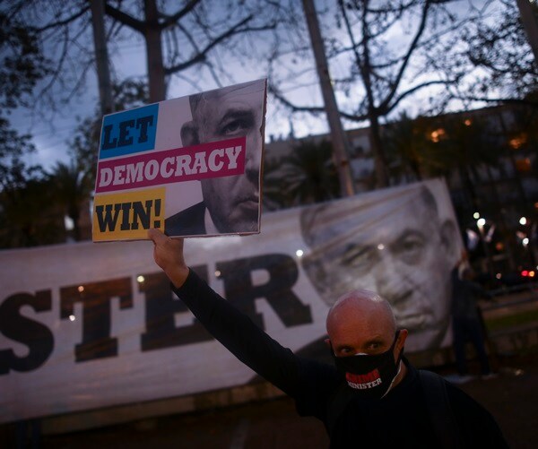 Thousands Demonstrate Against Israeli Coalition Deal