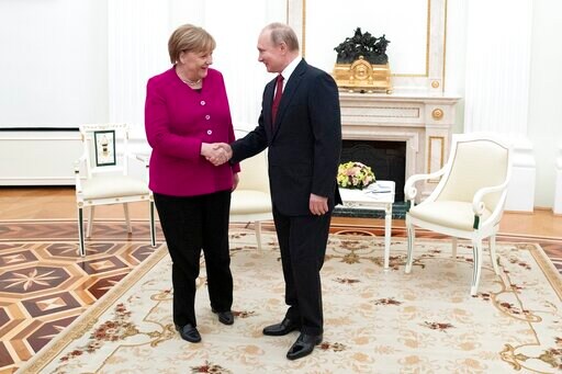 German and Russian Leaders Meet to Discuss Mideast Tensions