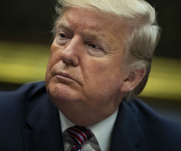 us president donald trump in the roosevelt room of the white house for a small business roundtable