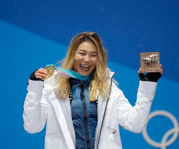 Chloe Kim Takes Gold-Medal Victory Lap on Halfpipe