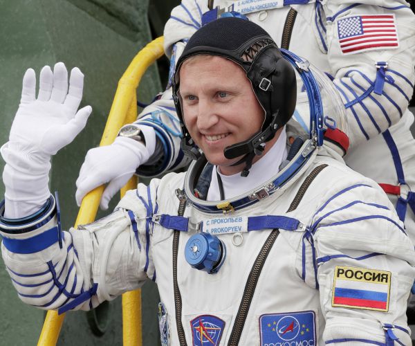 prokopyev has explored a mysterious hole in a capsule docked to the iss. 