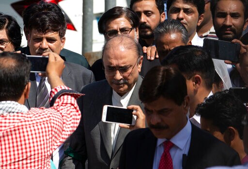 The Latest: Pakistan Arrests Ex-President Zardari